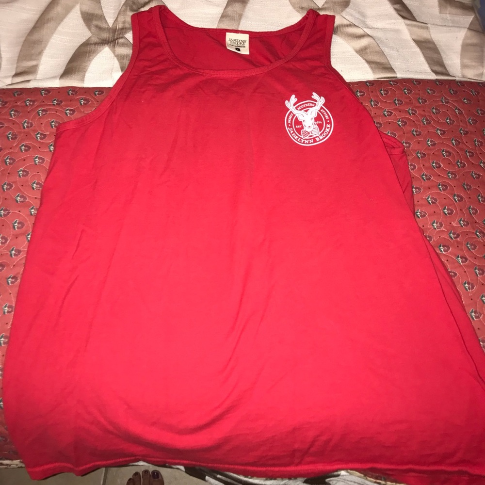 Jadelynn Brooke party in the USA tank top